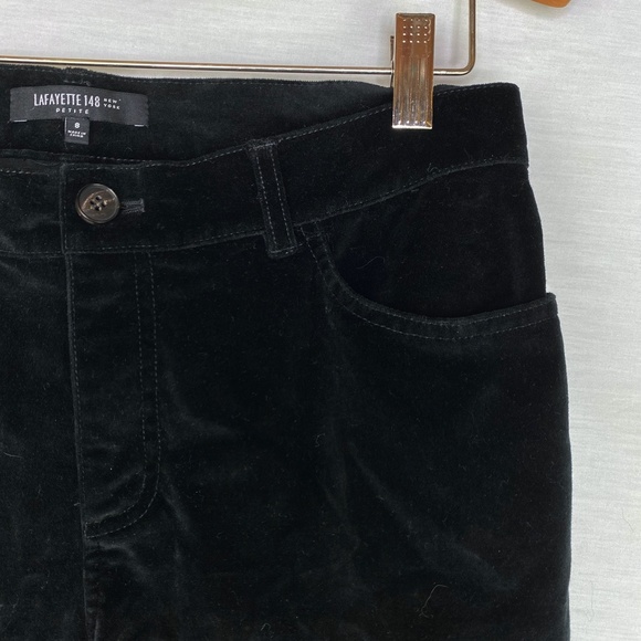 Lafayette 148 Petite Velvet Black Jeans - Picture 5 of 7